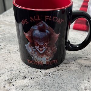 Horror-Themed Black and Red Mug